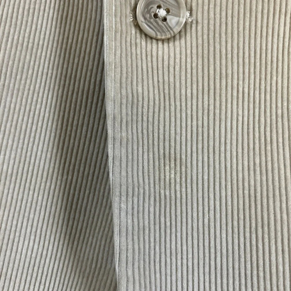Saddlebred Mens 42L Beige Corduroy Blazer Sport Coat Cotton Jacket Long